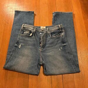 McGuire USA Women's Blue High Waisted Ankle Jeans